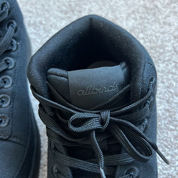 Allbirds Canvas Pacer Mids Black Canvas Sneakers Women's Size 10 - Picture 6 of 7